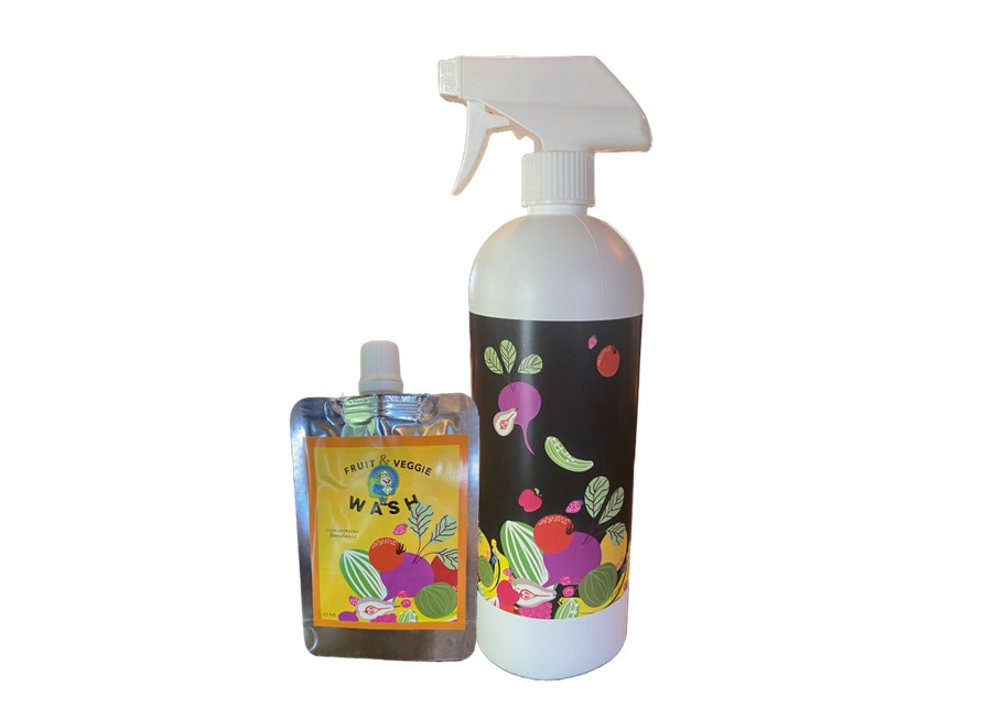 Life's Pure Balance Concentrated Fruit and Veggie Wash, 5 tsp's. with  Spray Bottle
